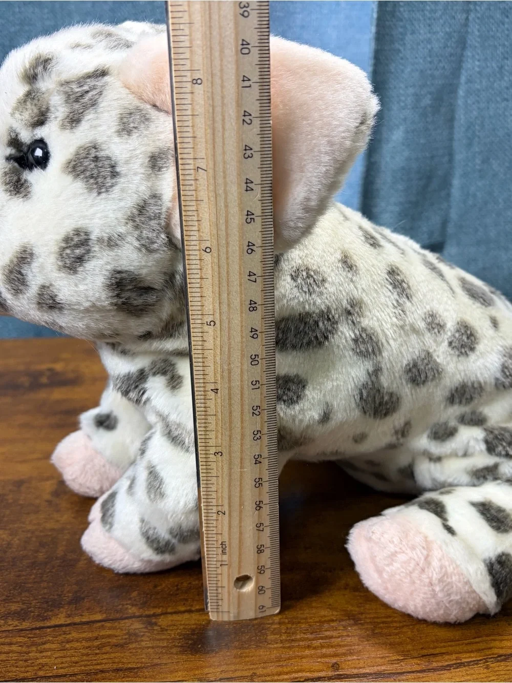 Spot-Pattern Plush Piglet Toy in Pink and Cream - Small Pets